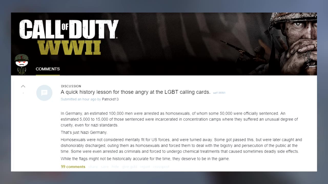 COD WW2 HAS GONE FULL SJW - LGBT CALLING CARDS NOW!! (Oct 29, 2017)