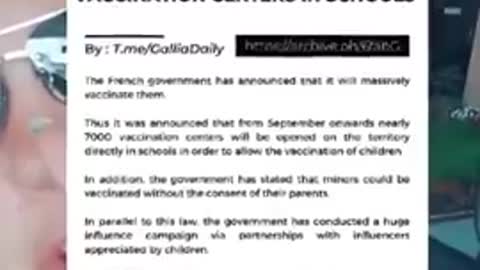 FRENCH GOVERNMENT TO OPEN 7,000 VACCINATION CENTERS IN SCHOOLS