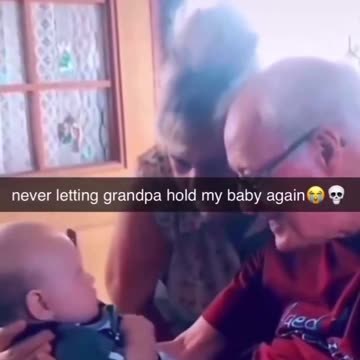 Ain’t No Wayyy 😭 Grandpa Teaches Baby a Bad Word!