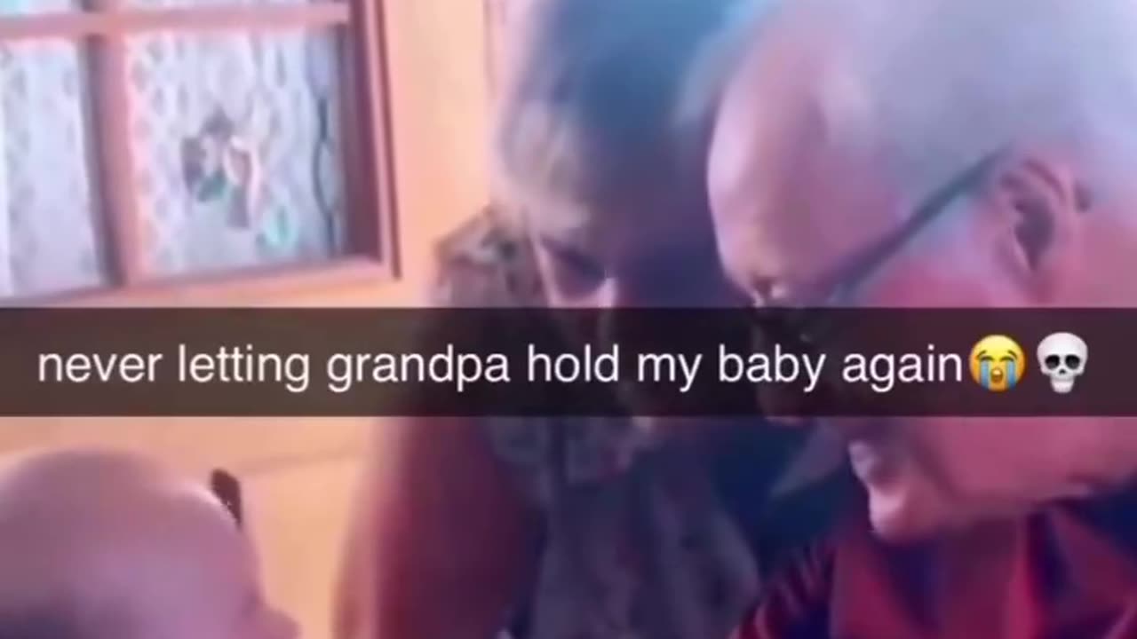 Ain’t No Wayyy 😭 Grandpa Teaches Baby a Bad Word!