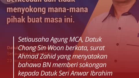 Surat Zahid bukan keputusan konsensus,MCA desak letak jawatan