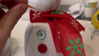 How to Make a Sock Snowman