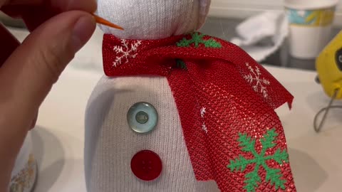 How to Make a Sock Snowman