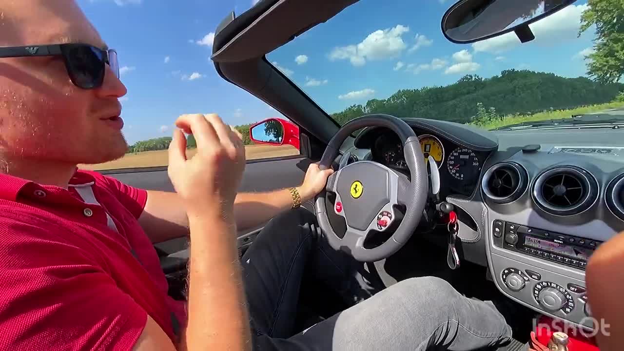 Ferrari F430 Spider Testfahrt-Autobahn