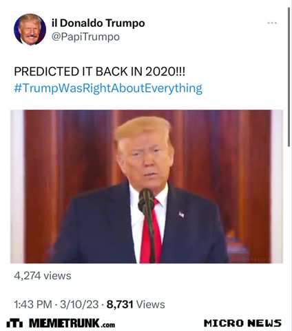 “Put the wrong person in office…You’ll have a crash like you’ve never seen before.”