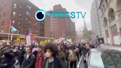 Pro-Palestine demonstrators hold rallies in New York