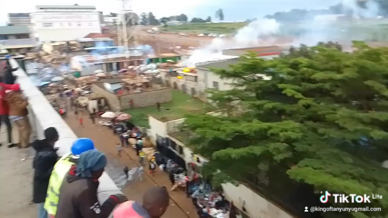 Using Teargas to disperse a crowd of rioters