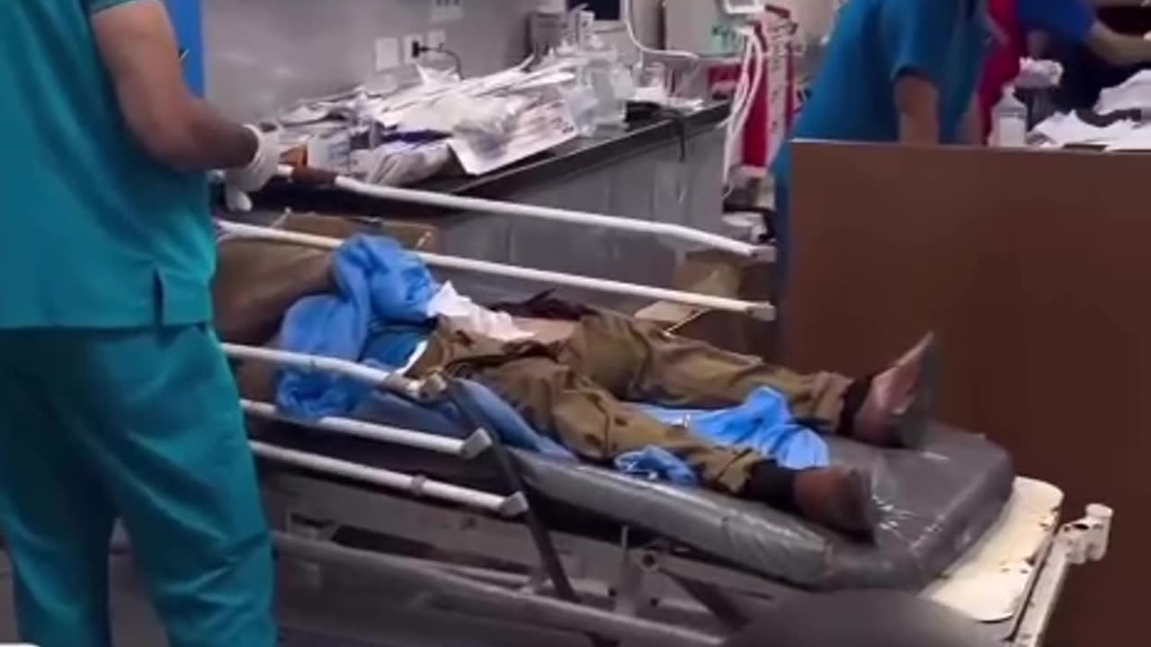 Gaza hospital fills with injured civilians from Israeli bombing campaign