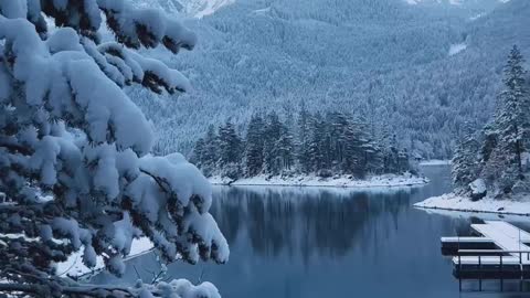 Germany’s most beautiful lake view in winter