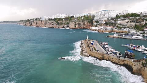 Marina shoreline