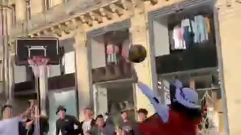he made the greatest shot! 😳 🏀 #shorts