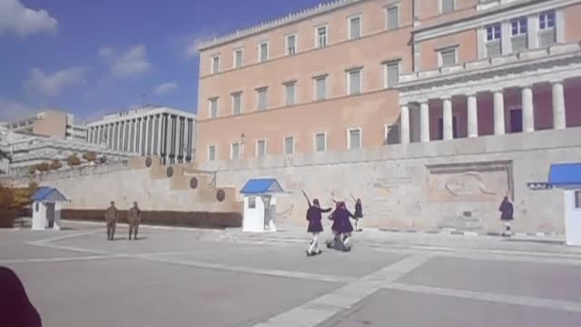 Change of Guards in front of the Hellenic Parliament Athens, Greece