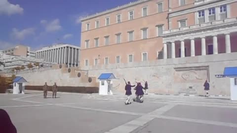 Change of Guards in front of the Hellenic Parliament Athens, Greece