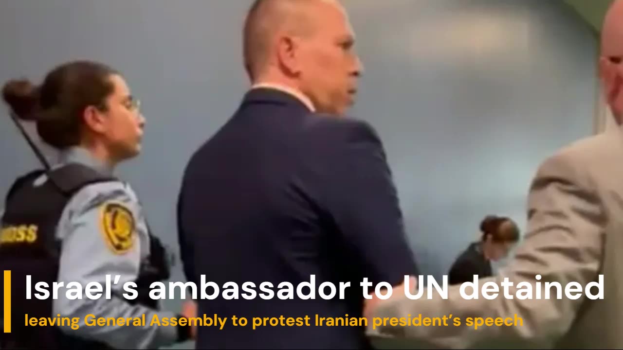 Israel’s ambassador to UN leave General Assembly to protest Iranian president’s speech