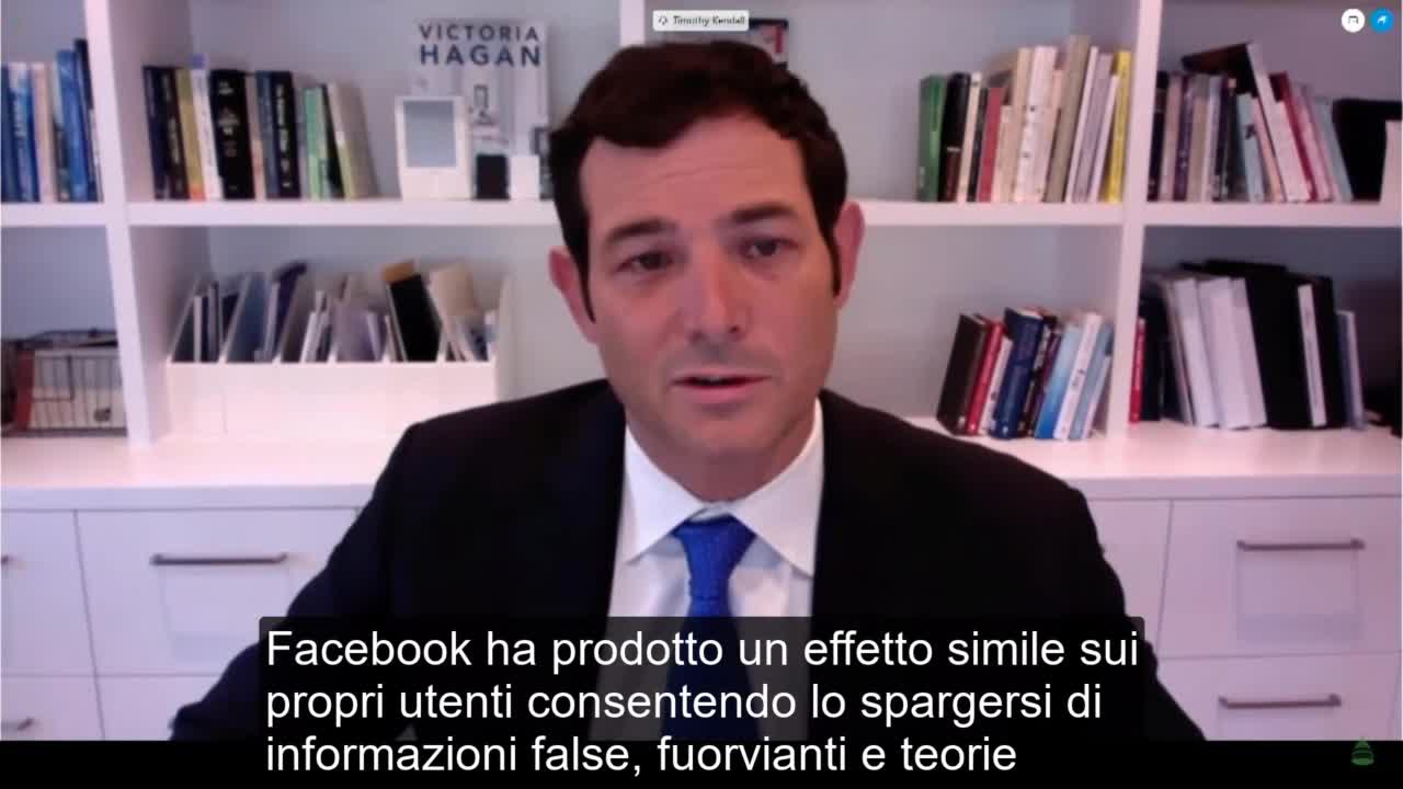 Testimonianza di Tim Kendall su Facebook 24 settembre 2020