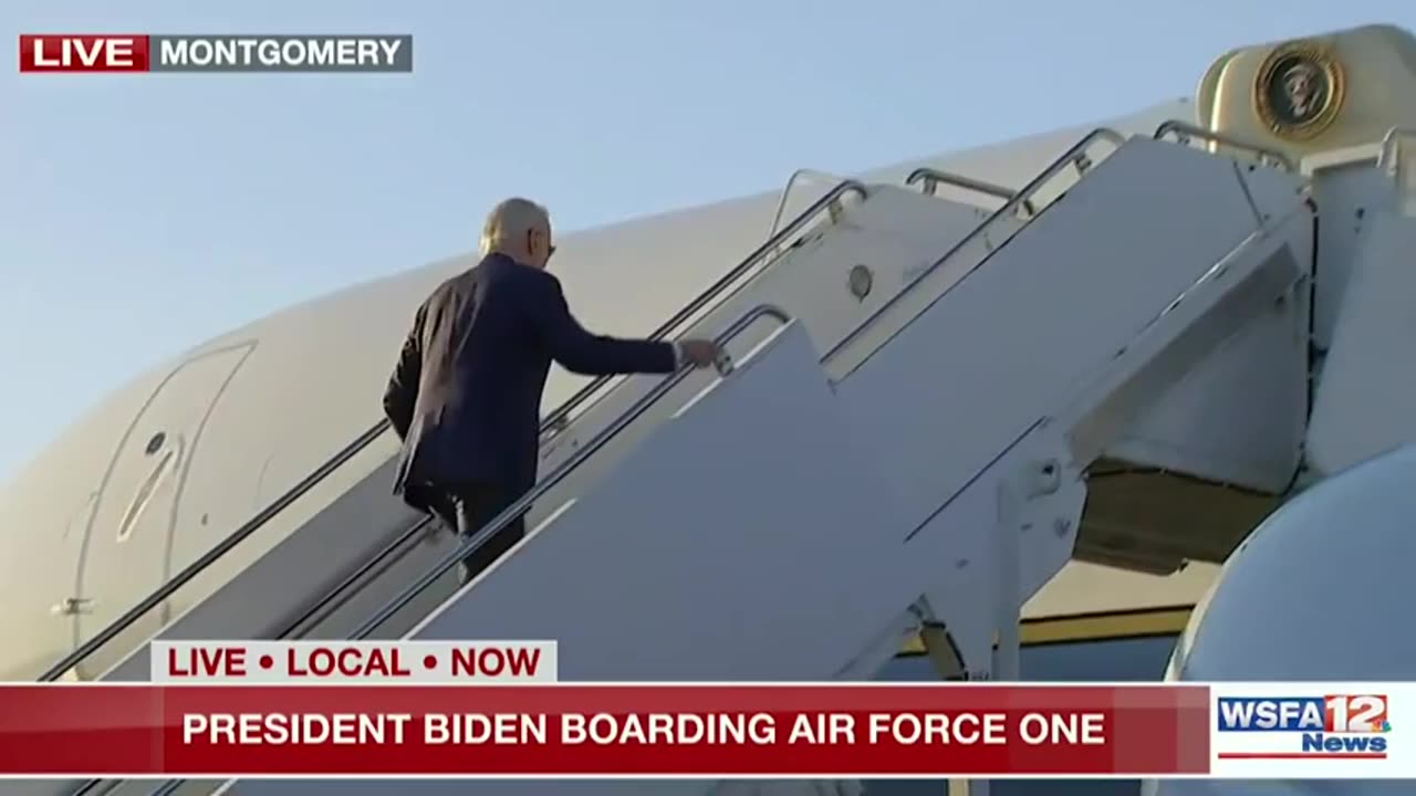 Joe Biden Trips Going Up The Stairs Once More