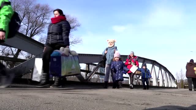 'We are really scared': Ukrainians flee war at home