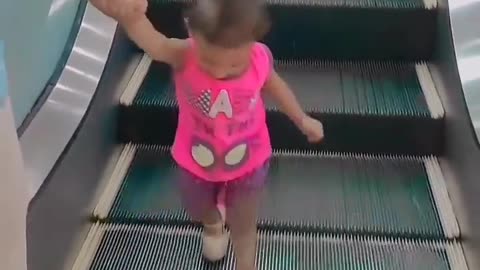 Baby on elevator