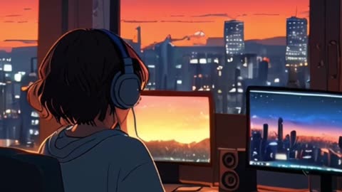 Ocean Love by Giulio Cercato | Cozy Night Vibes with Anime Girl Listening to Music