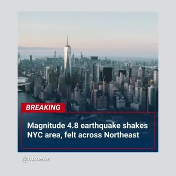 Earthquake hits new jersey jersey Pennsylvania and Boston 4/5/24