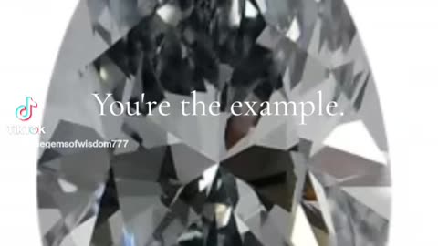 You're the example