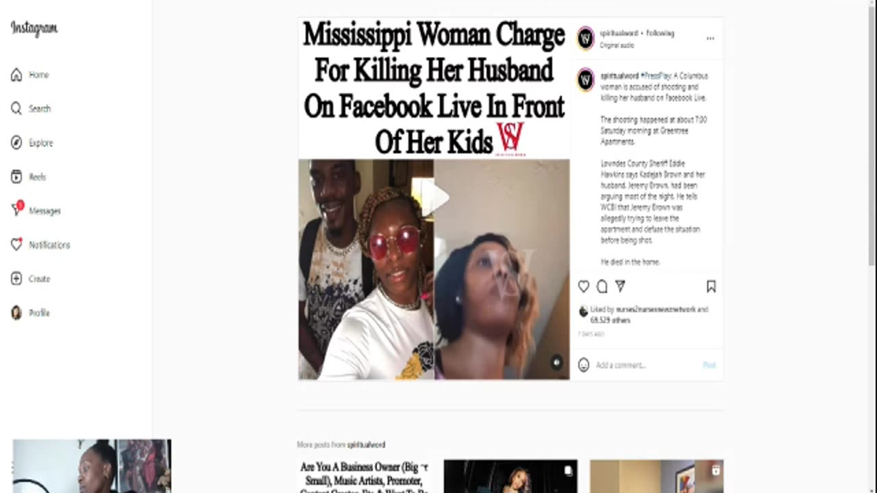 Who Shoots Husband on FACEBOOK LIVE