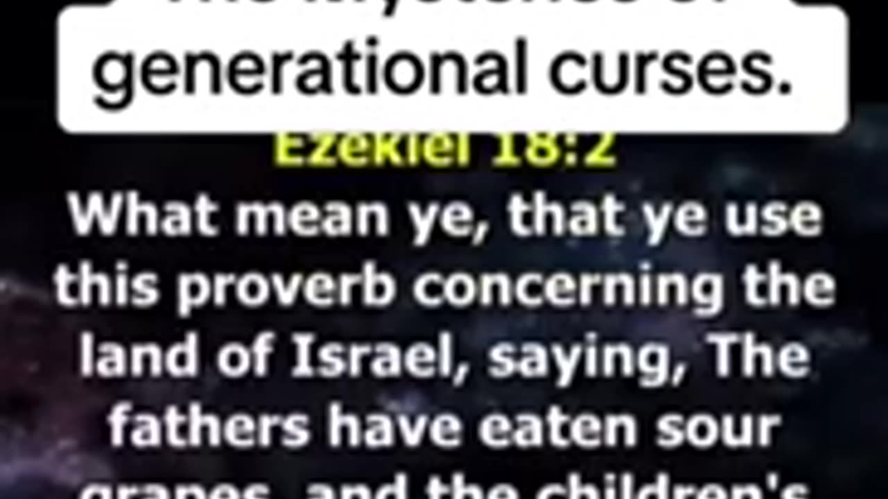 The mystery of generational curses