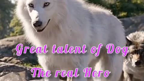 Dog saved the wolf - the real hero