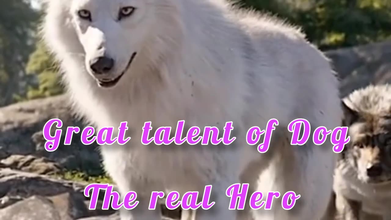 Dog saved the wolf - the real hero
