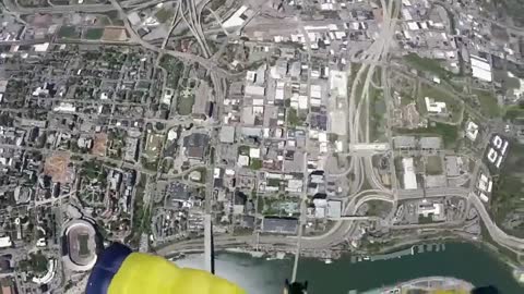 Navy Seals' Insane Parachute Jump Into Football Stadium 😳