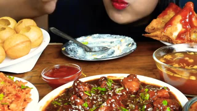 ASMR Eating Indian Street Food #Mukbang #bigbites #eatingshow #shorts #ashifaasmr