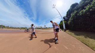 Dad Takes 2-Year-Old Daughter Longboarding