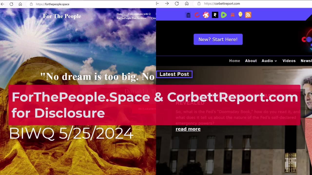 ForThePeople.Space & CorbettReport.com for Disclosure 5/25/2024