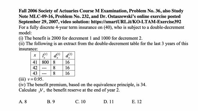 Exam LTAM exercise for August 27, 2021