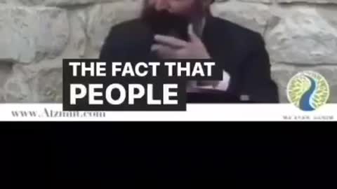 This Rabbi does not mince his words.