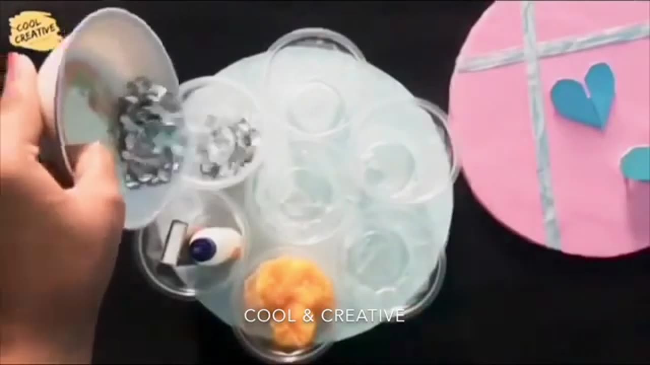 Plastic glass craft idea