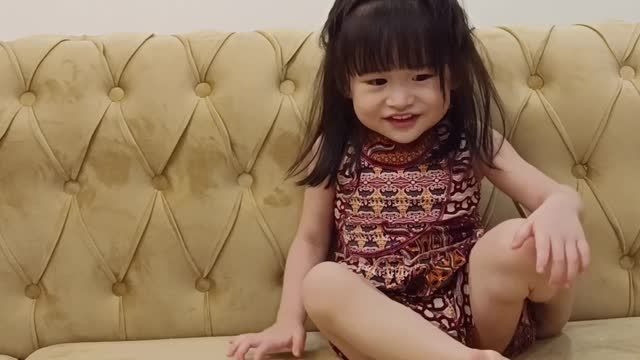 Cute baby smiling