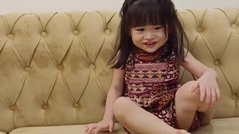 Cute baby smiling