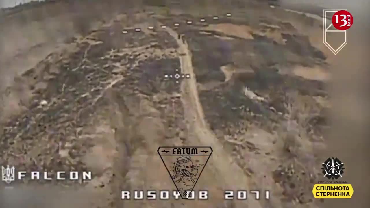 The plight of desperate Russian soldiers who were targeted by a drone