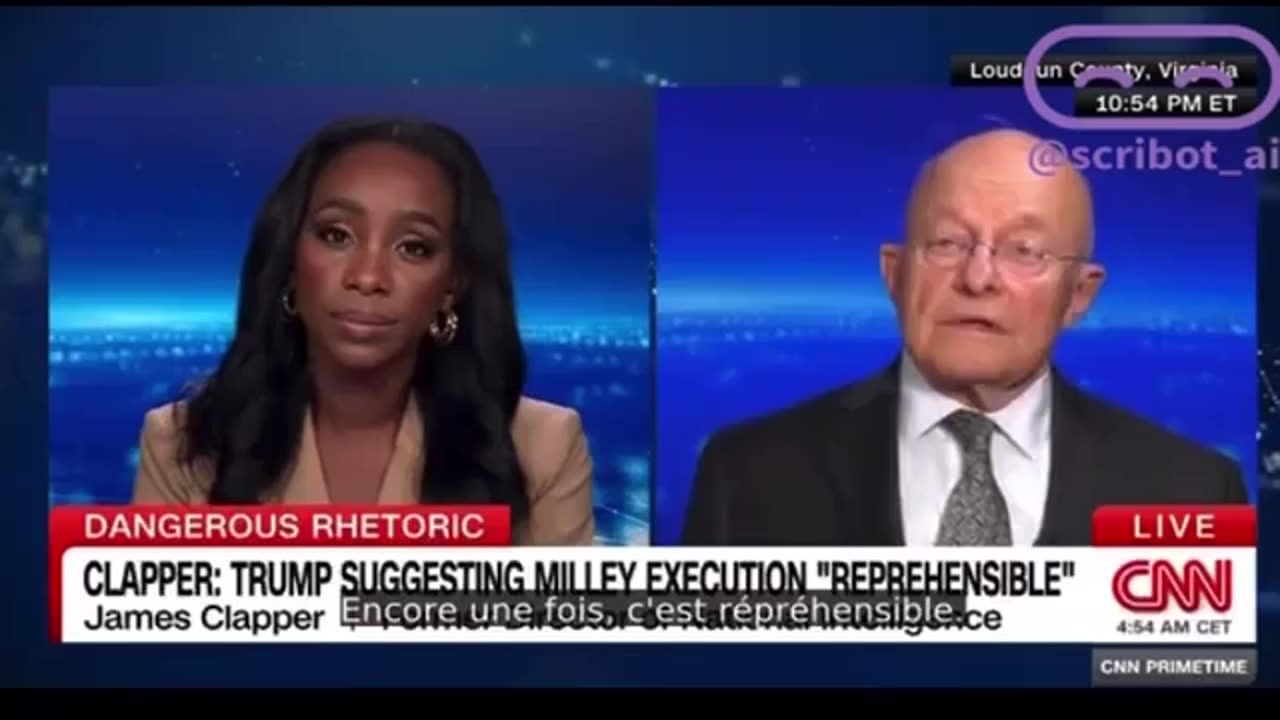 ▶ EXTRAIT-RQ + LIENS parus (1er Oct 23) : JAMES CLAPPER - Si Trump était réélu...