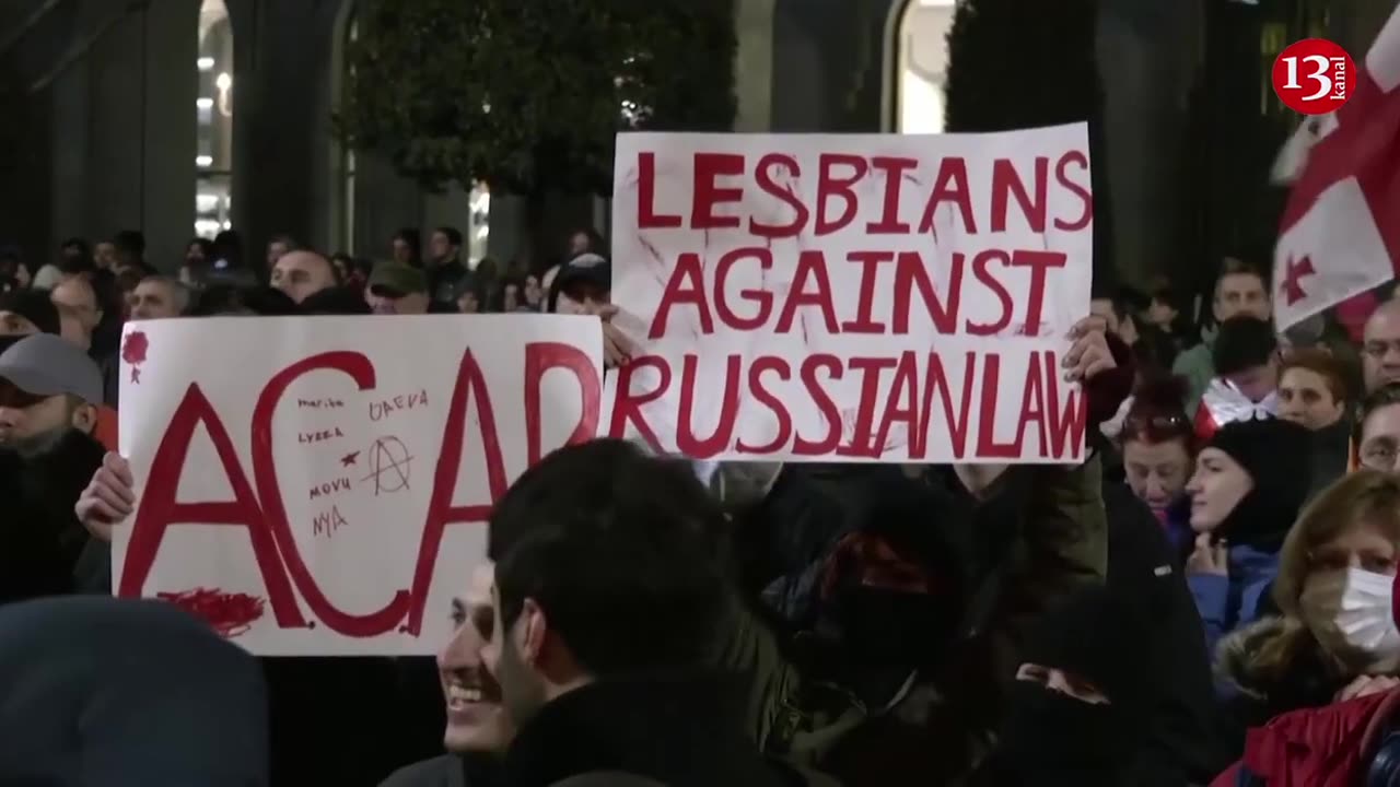 New protest in Tbilisi despite Georgian government pulling controversial bill