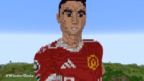 Minecraft CRISTIANO RONALDO STATUE HOUSE BUILD CHALLENGE - NOOB vs PRO vs HACKER vs GOD / Animation
