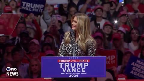 Melania Entrance At Madison Square Gardens