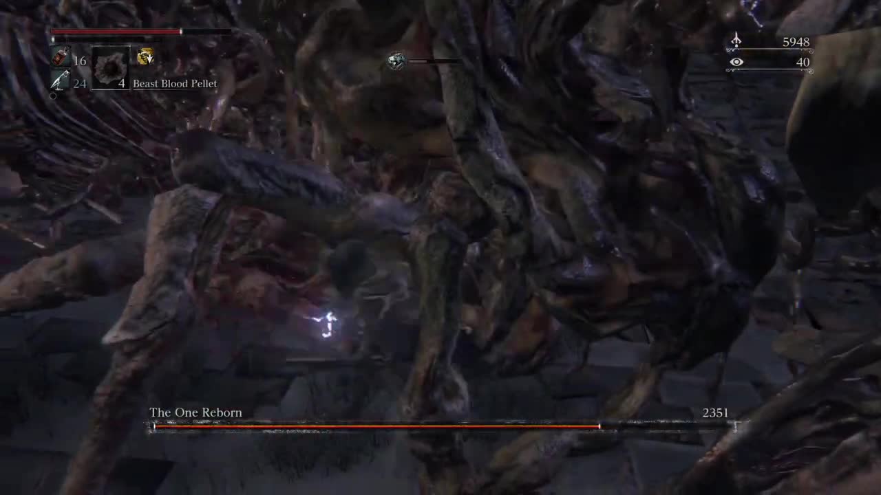 Bloodborne The One Reborn Boss Fight