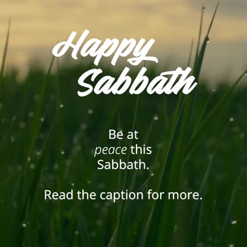 Happy Sabbath