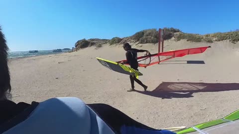 Windsurfing WA - 30 + knts day - Safety Bay