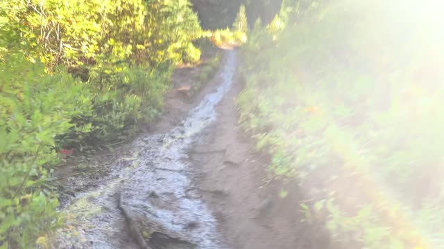 Oregon - Mount Hood - Hiking Up Runoff Chute