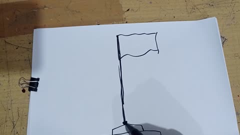 Drawimg Flagpole