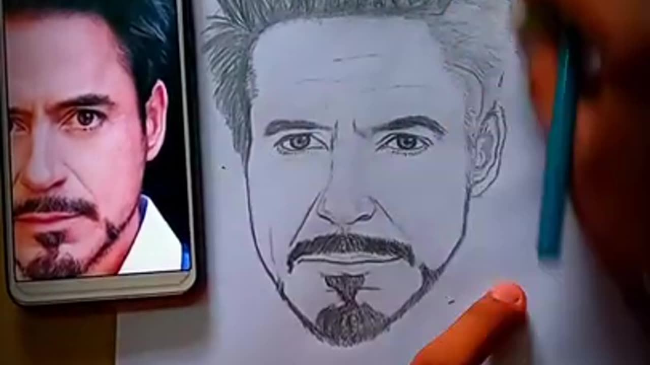 Ironman drawing #robert downy jr #tonystark