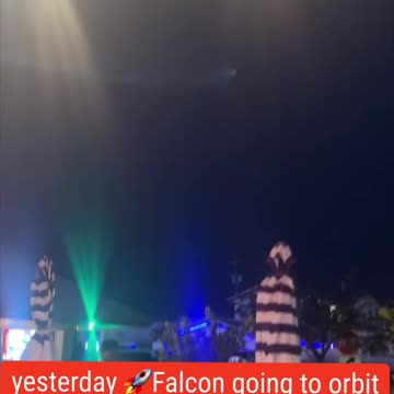 yesterday & Falcon going to orbit #falcon #elonmusk #tesla #spacex #nasa #space